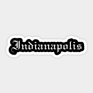 Indianapolis City, Indiana Sticker